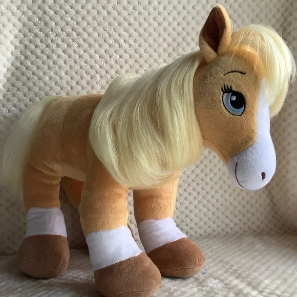 Build A Bear Workshop Plush Horses and  Hearts Riding Club Palomino Horse Pony - Picture 12 of 16